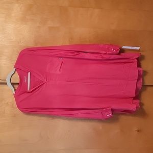 DKNY Salmon Orange Longsleeve Dress